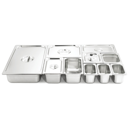 加厚304不锈钢份数盆（直边/卷边）